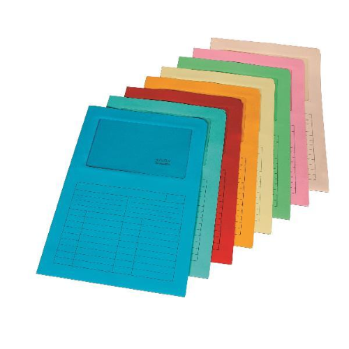 BLASETTI SINTEX CARTELLINA A L CON FINESTRA IN CARTA 297X210MM A4 COL. AZZURRO CONF 10 Pz.